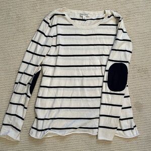 Banana republic black and white striped sweater ￼